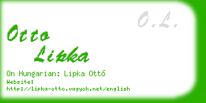 otto lipka business card