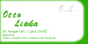 otto lipka business card